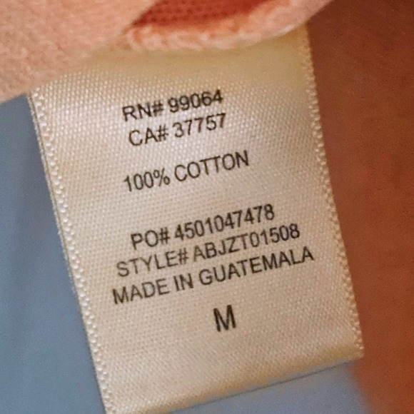 Billabong Womens Cropped T Shirt Orange Hand Dyed Tropical Medium Beach Surf - Picture 6 of 7